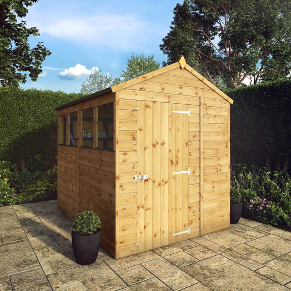 Mercia Shiplap Apex Wooden Shed 8 x 6