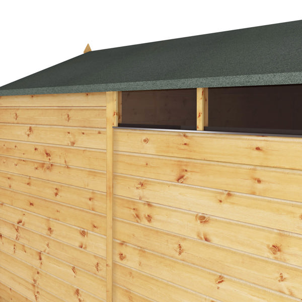 Mercia Security Shiplap Apex Wooden Shed 8 x 6