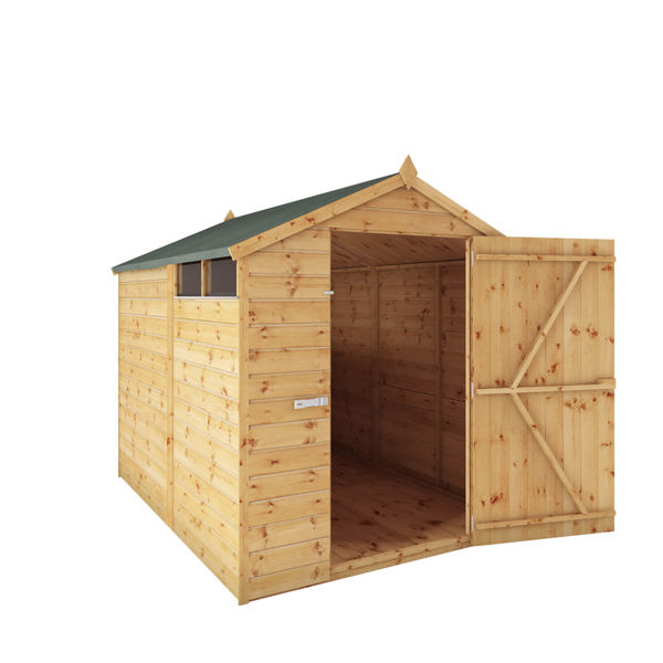 Mercia Security Shiplap Apex Wooden Shed 8 x 6