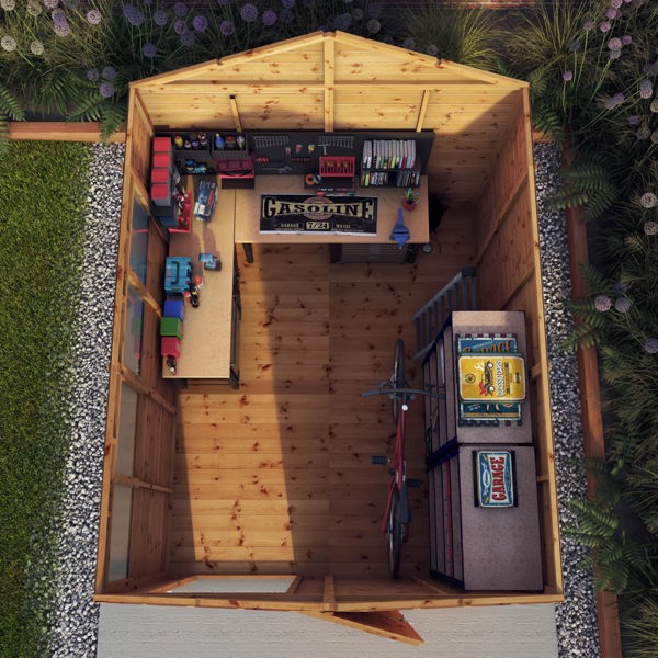 Mercia Shiplap Apex Wooden Shed 10 x 8