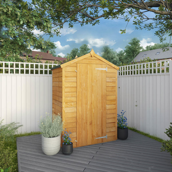 Mercia Overlap Apex Wooden Shed 3 x 4 - Windowless