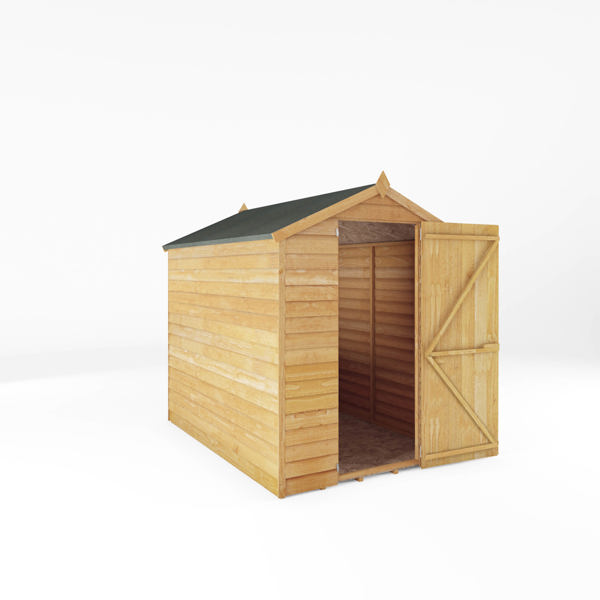 Mercia Overlap Apex Wooden Shed 7 x 5 - Windowless