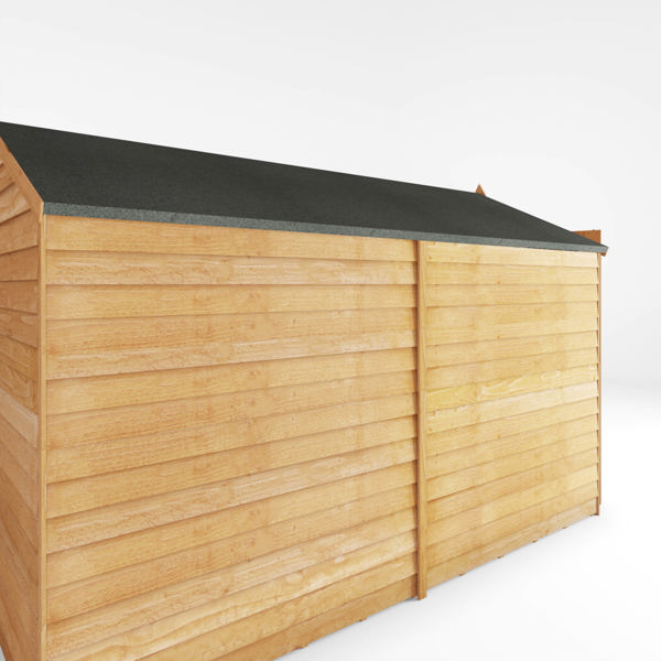 Mercia Overlap Apex Wooden Shed 10 x 6 - Windowless
