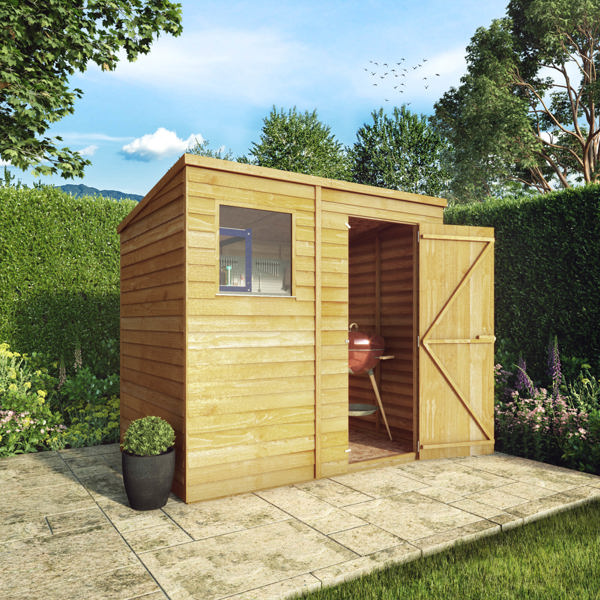 Mercia Overlap Pent Wooden Shed 7 x 5