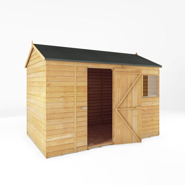 Mercia Overlap Reverse Apex Wooden Shed 10 x 6