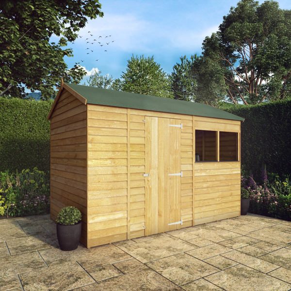 Mercia Overlap Reverse Apex Wooden Shed 10 x 6