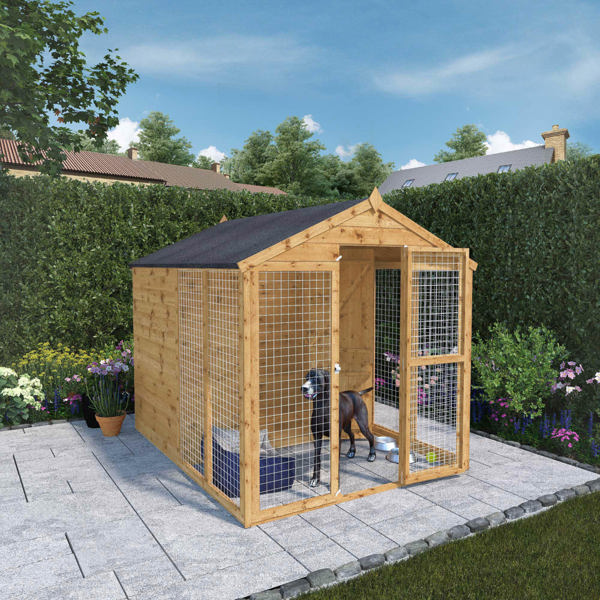 Mercia Staffordshire Dog Kennel & Run 8 x 6