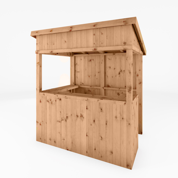 Mercia Premium Pressure Treated Wooden Garden Bar 6 x 4