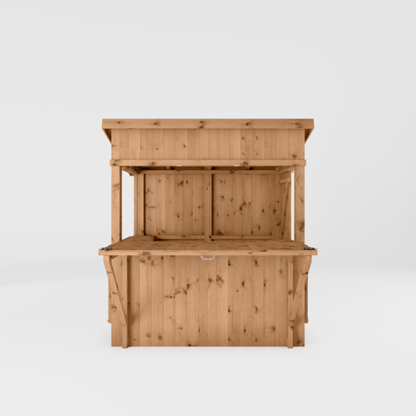 Mercia Premium Pressure Treated Wooden Garden Bar with Shutters 6 x 4