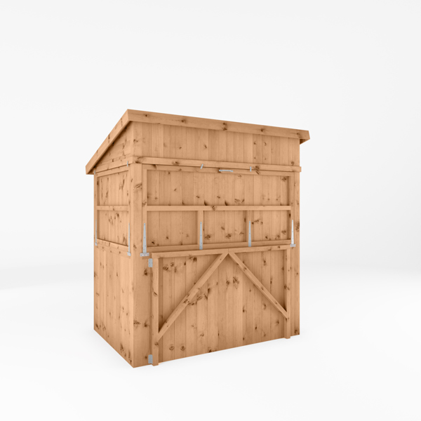Mercia Premium Pressure Treated Wooden Garden Bar with Shutters 6 x 4