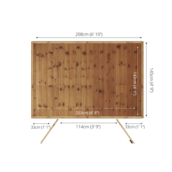 Mercia Traditional Wooden Summerhouse 7 x 5