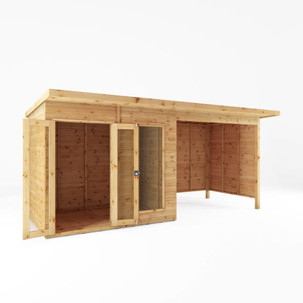 Mercia Main Wooden Summerhouse with Patio Area 16 x 6
