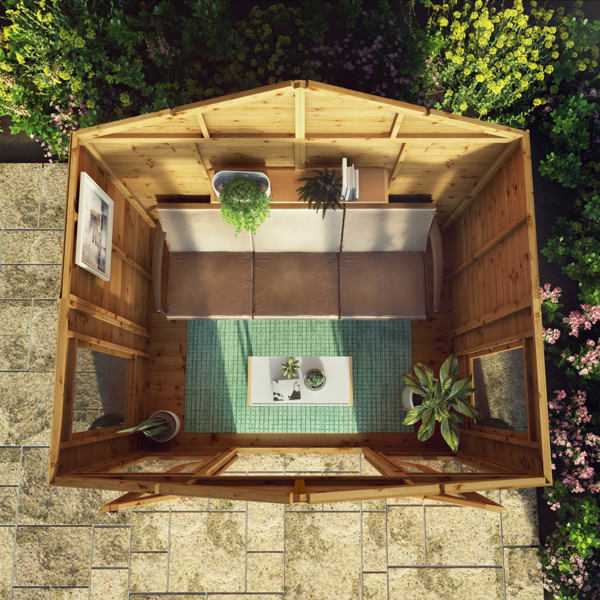 Mercia Premium Sussex Wooden Summerhouse 6 x 8