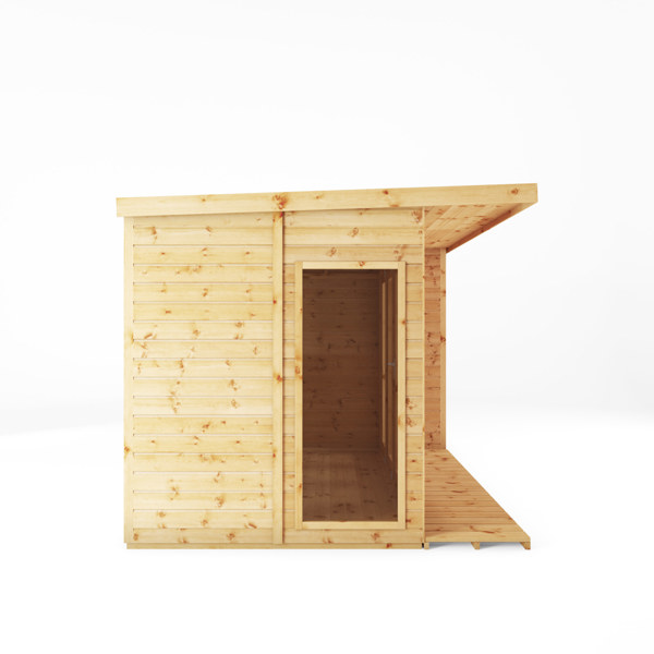 Mercia Premium Contemporary Wooden Summerhouse with Side Shed 12 x 8