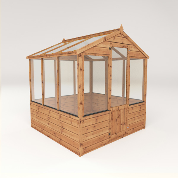 Mercia Traditional Wooden Greenhouse 6 x 6