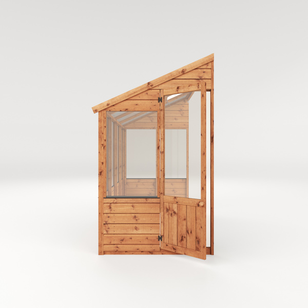 Mercia Traditional Lean-To Wooden Greenhouse 8 x 4