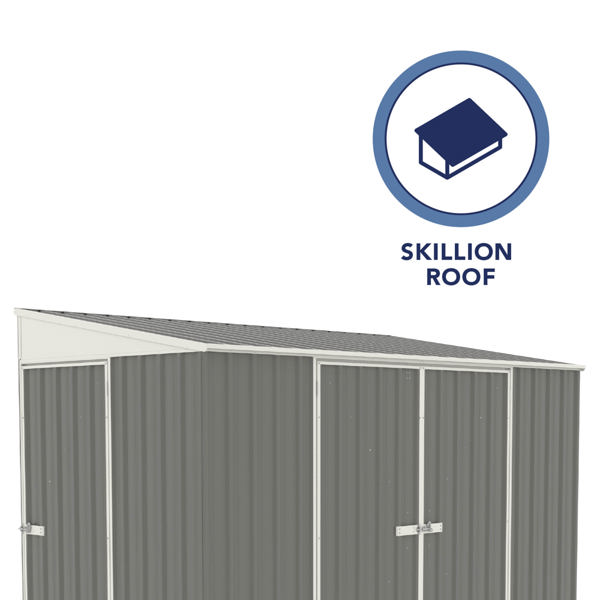 Absco Metal Bike Shed 10 x 5 (Woodland Grey)
