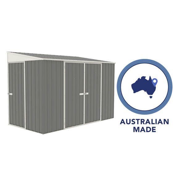 Absco Metal Bike Shed 10 x 5 (Woodland Grey)