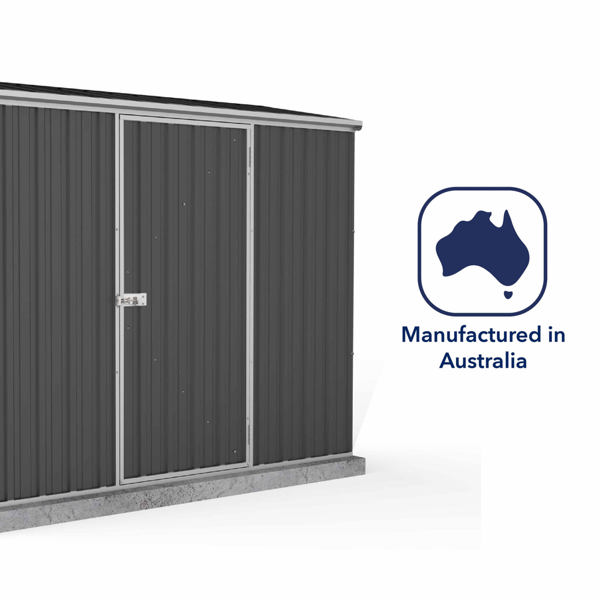Absco Space Saver Pent Metal Shed 7 x 3 (Monument)