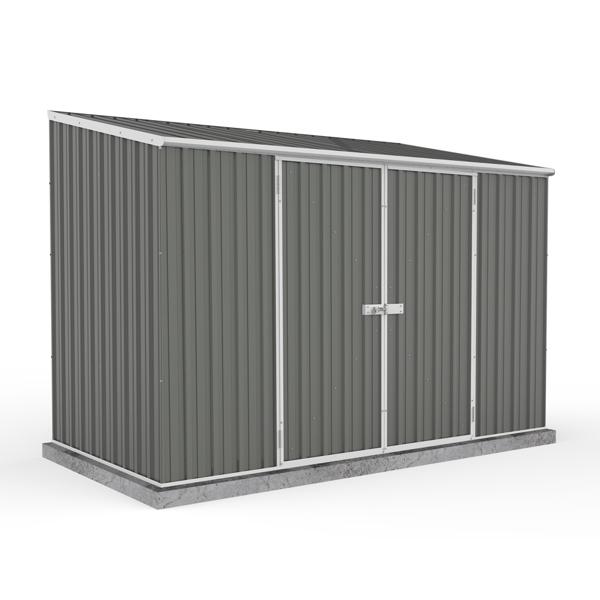 Absco Space Saver Titanium Pent Metal Shed 10 x 5 (Woodland Grey)