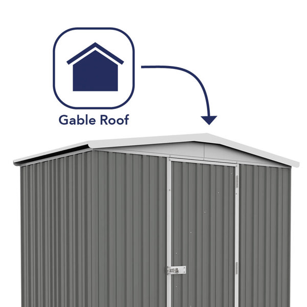 Absco Regent Metal Shed 7 x 5 (Woodland Grey)