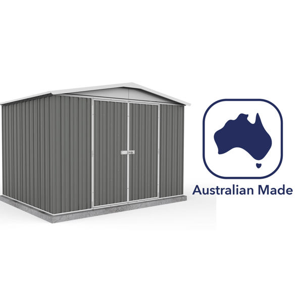 Absco Regent Metal Shed 10 x 7 (Woodland Grey)