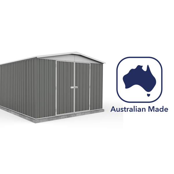 Absco Regent Metal Shed 10 x 12 (Woodland Grey)