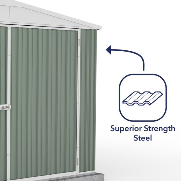 Absco Metal Utility Workshop 10 x 20 (Pale Eucalyptus)