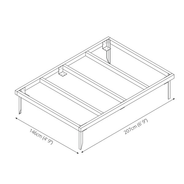 Mercia Pressure Treated Wooden Base 7 x 5