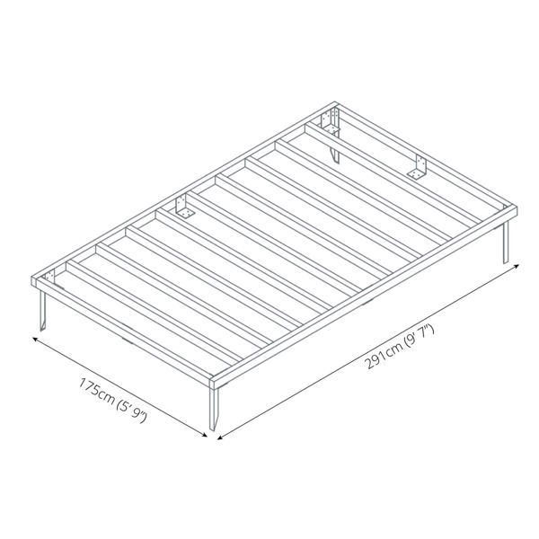 Mercia Pressure Treated Wooden Base 10 x 6