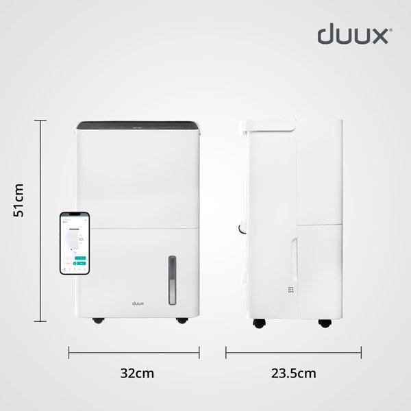 Duux Bora Smart 30L Dehumidfier (White)