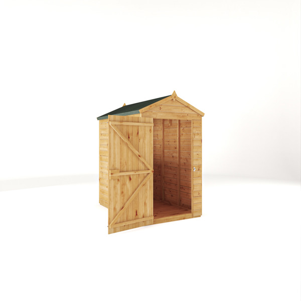 Mercia Woodsman Shiplap Apex Wooden Shed 6 x 4