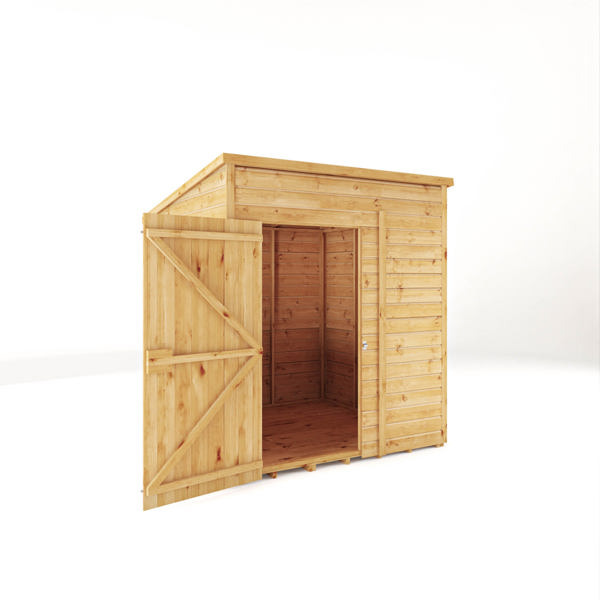 Mercia Woodsman Shiplap Pent Wooden Shed 6 x 6