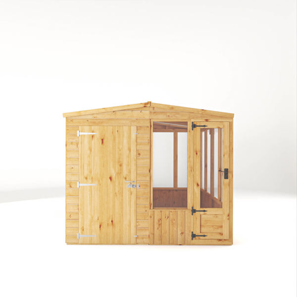 Mercia Woodsman Apex Greenhouse Combi Shed 8 x 8