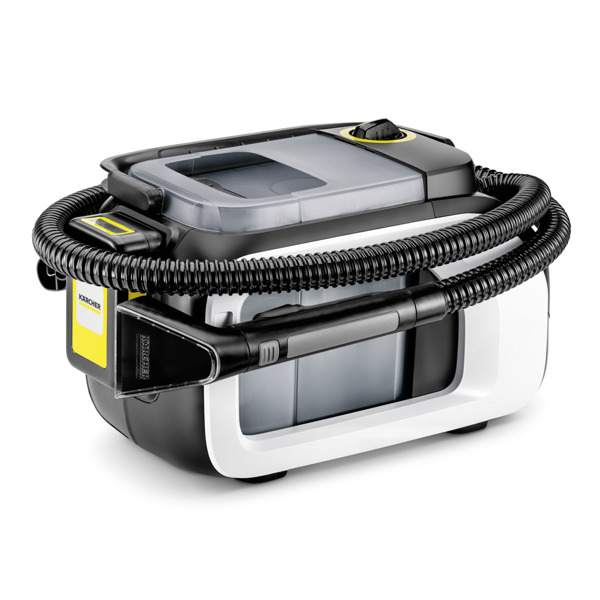 Karcher SE 3-18 Compact Cordless Carpet Cleaner with Battery & Charger (White)