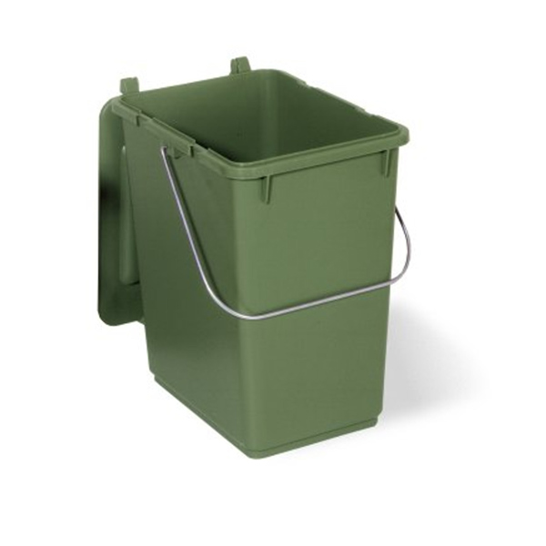 Kitchen Waste Caddy Bin 10Ltr Green