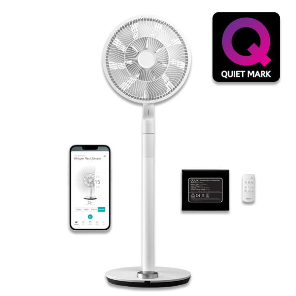 Duux Whisper Flex Ultimate Cordless Fan with Battery (White)