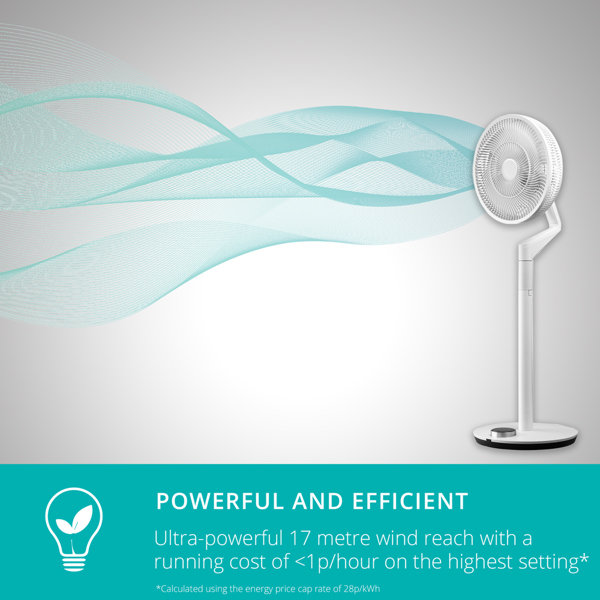 Duux Whisper Flex Ultimate Cordless Fan with Battery (White)