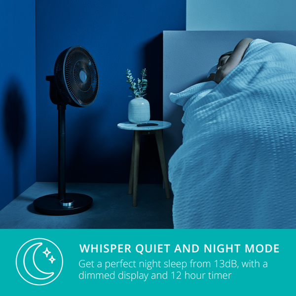 Duux Whisper Flex Smart Fan (Black)