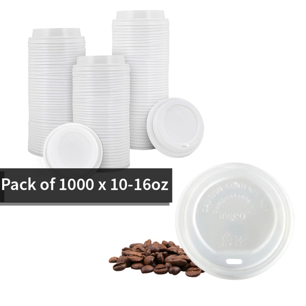 Compostable Sip Thru Lid 10-16oz