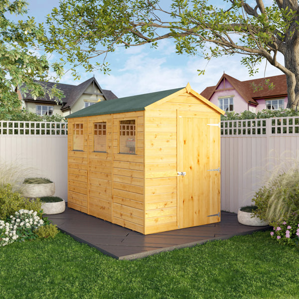 Mercia Shiplap Apex Wooden Shed 9 x 5