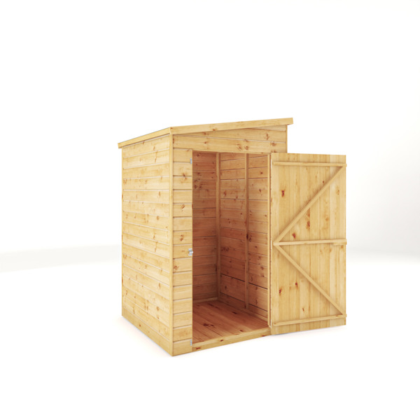 Mercia Shiplap Pent Wooden Shed 4 x 4 - Windowless