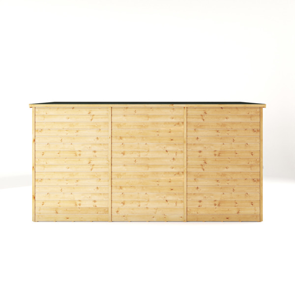 Mercia Shiplap Pent Wooden Shed 12 x 4 - Windowless