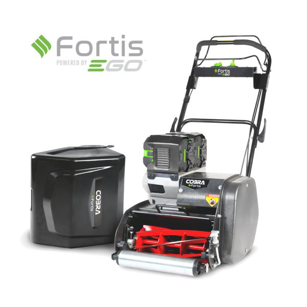 Cobra Fortis 14E Cordless Cylinder Lawn Mower with Battery & Charger (Self Propelled)