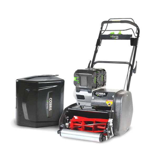 Cobra Fortis 14E Cordless Cylinder Lawn Mower with Battery & Charger (Self Propelled)