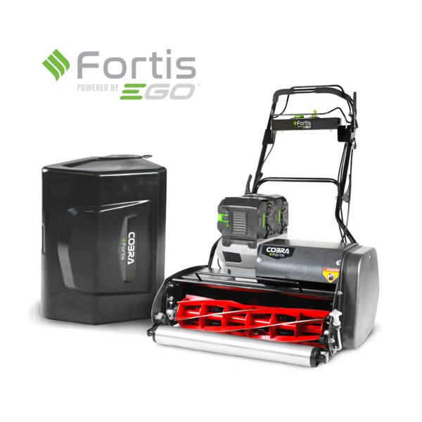 Cobra Fortis 25E Cordless Cylinder Lawn Mower with Battery & Charger (Self Propelled)