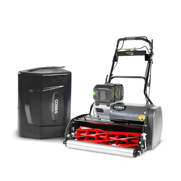 Cobra Fortis 25E Cordless Cylinder Lawn Mower with Battery & Charger (Self Propelled)
