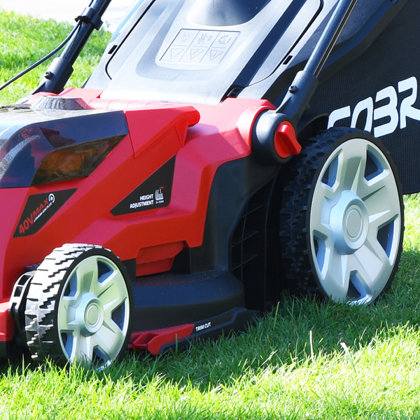 Cobra MX3440VX 34cm 40V Cordless Lawn Mower with Battery & Charger (Hand Propelled)