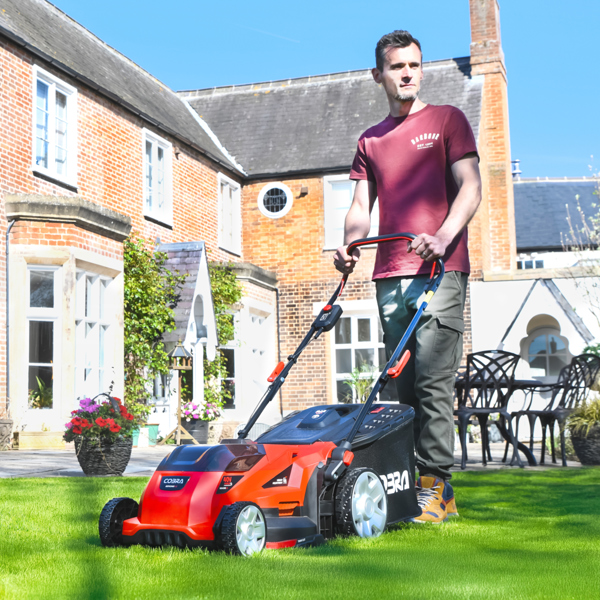 Cobra MX4340VX 43cm 40V Cordless Lawn Mower with Battery & Charger (Hand Propelled)