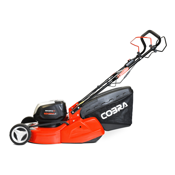 Cobra RM43SP40VX 43cm Cordless Rear Roller Lawn Mower with Battery & Charger (Self Propelled)